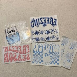 Winter Themed DTF Print Set